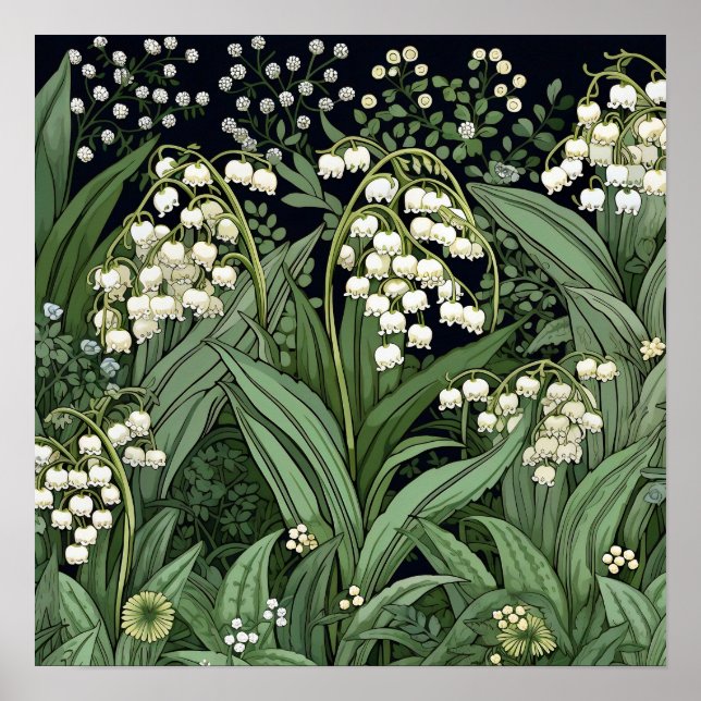 Lily of the Valley Art Print Poster (Vorne)