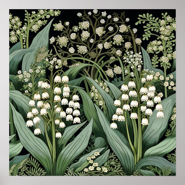 Lily of the Valley Art Print Poster (Vorne)