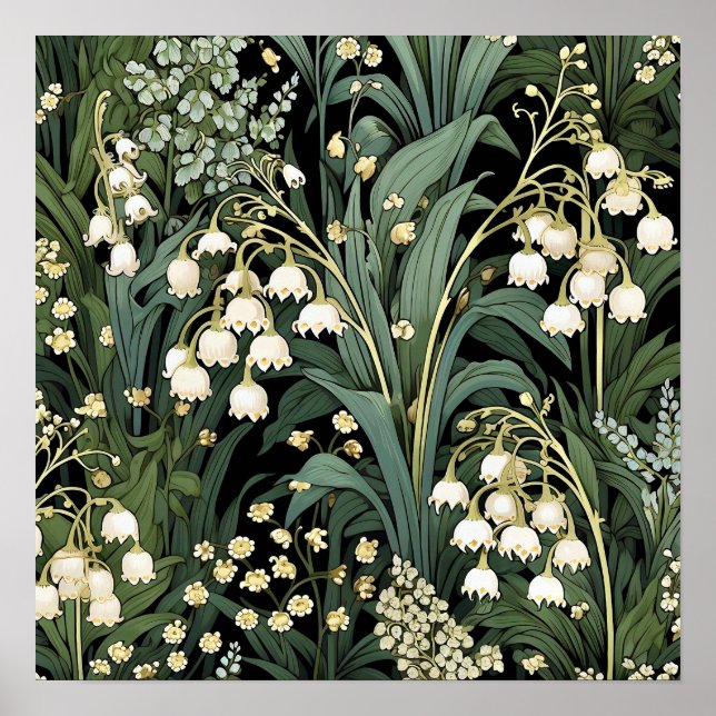Lily of the Valley Art Print Poster (Vorne)