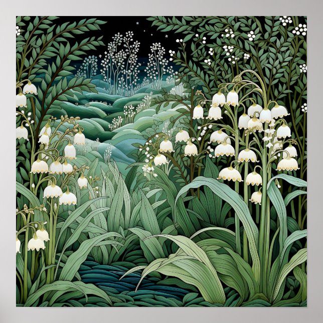 Lily of the Valley Art Print Poster (Vorne)