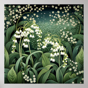 Lily of the Valley Art Print Poster