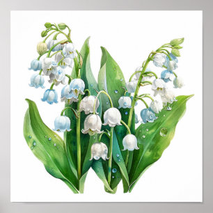 Lily of the Valley Art Print Poster