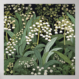 Lily of the Valley Art Print Poster