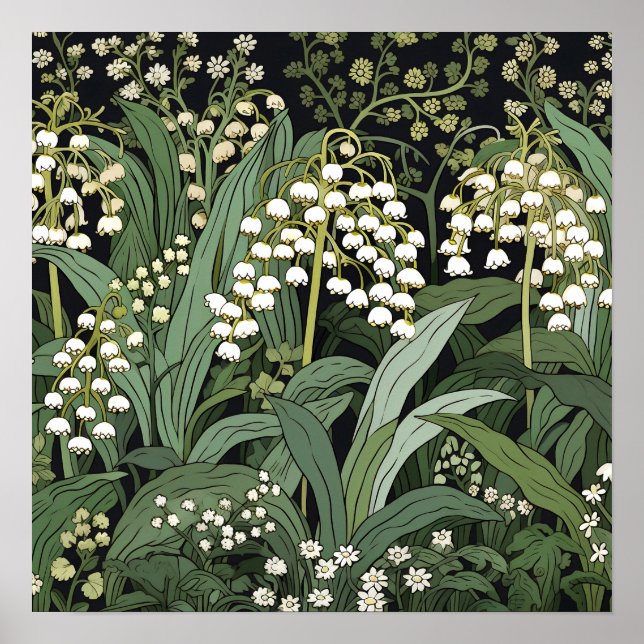 Lily of the Valley Art Print Poster (Vorne)