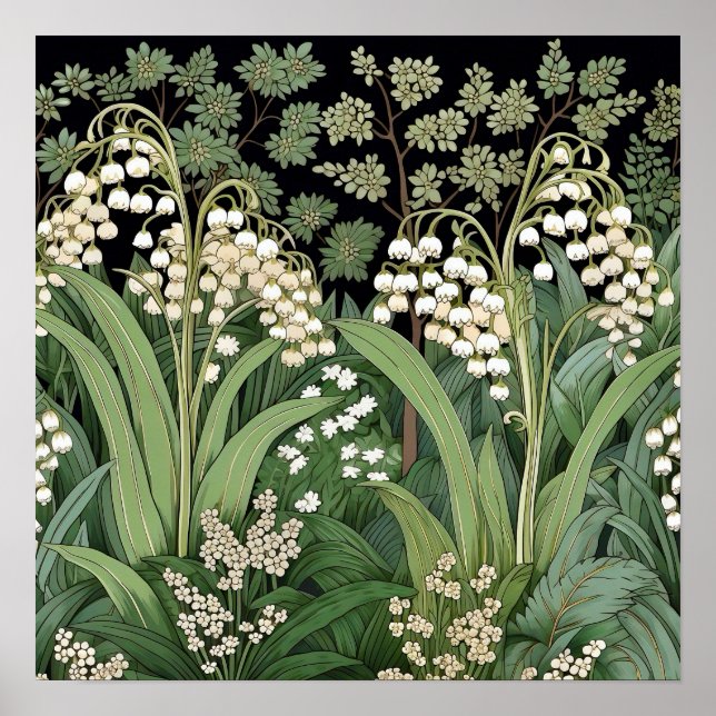 Lily of the Valley Art Print Poster (Vorne)