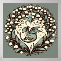 Lily of the Valley Baby Dragon Niedlich Dragons