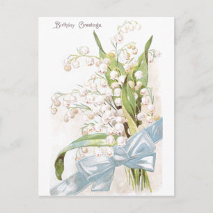 Lily of the Valley Birthday Postkarte