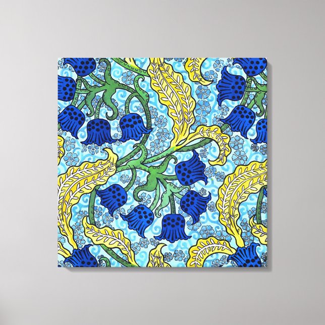 Lily of the Valley Blume Art Nouveau Leinwanddruck (Vorderseite)