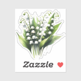 Lily of the Valley Blume Hübsch Garden Aufkleber