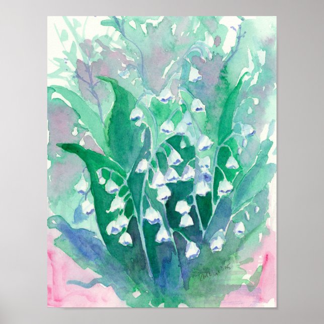Lily of the Valley Blume Poster (Vorne)