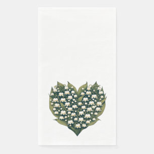 Lily of the Valley Blume Wreath Herbst Liebe Serviette