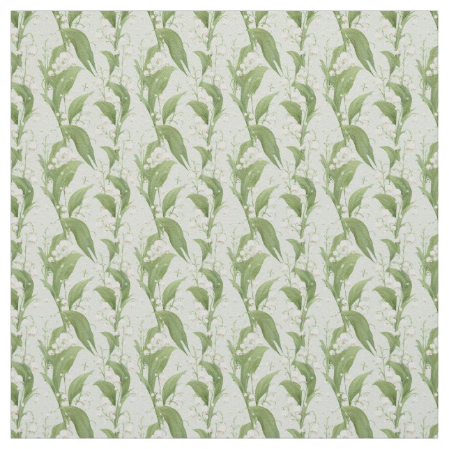 Lily of the Valley Botanische Elegance Stoff (Muster)