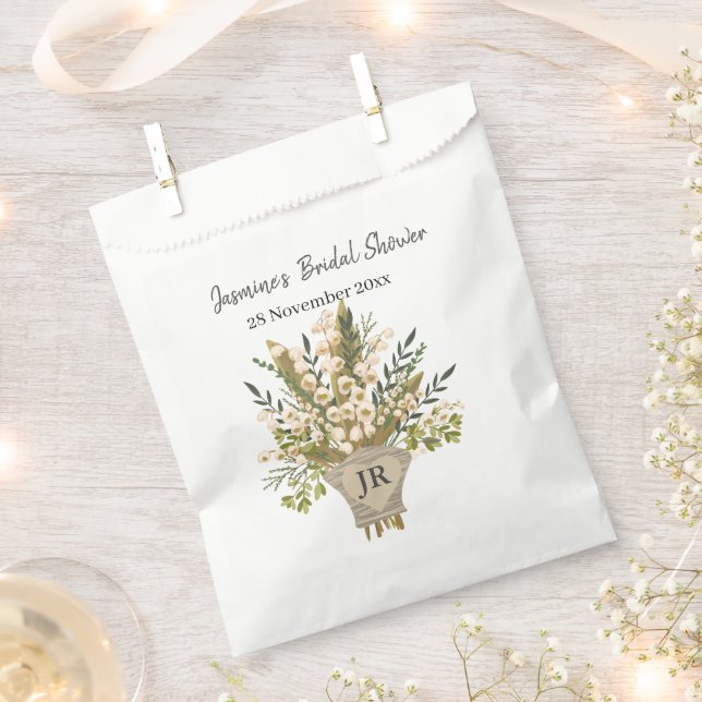 Lily of the Valley Bouquet Brautparty Geschenktütchen (Ausgeschnitten)