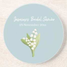 Lily of the Valley Bouquet Brautparty Getränkeuntersetzer