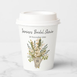 Lily of the Valley Bouquet Brautparty Pappbecher