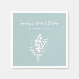 Lily of the Valley Bouquet Brautparty Serviette