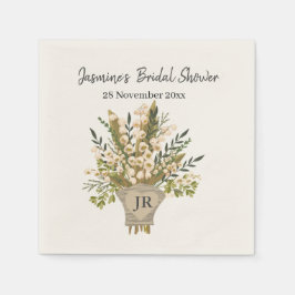 Lily of the Valley Bouquet Brautparty Serviette