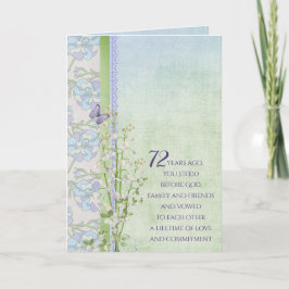 Lily of the Valley Bouquet Card zum 72. Jubiläum Karte