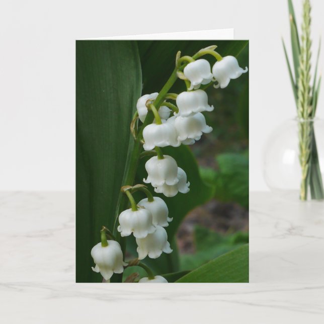 Lily-of-the-Valley Card Karte (Vorderseite)