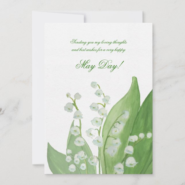 Lily of the Valley Card Karte (Vorderseite)
