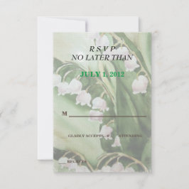 LILY OF THE VALLEY CUSTOMIZABLE RSVP CARDS KARTE