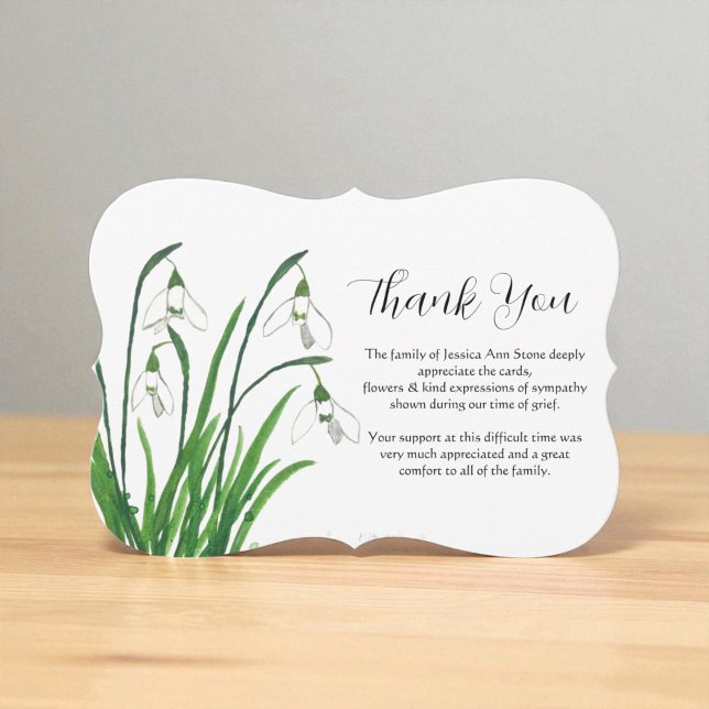 Lily of the Valley Floral Beerdigung Tod Vielen Da Einladung (Von Creator hochgeladen)