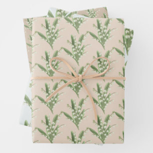 Lily of the Valley Floral Geschenkpapier Set