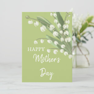 Lily of the Valley Floral Happy Mütter Day Feiertagskarte