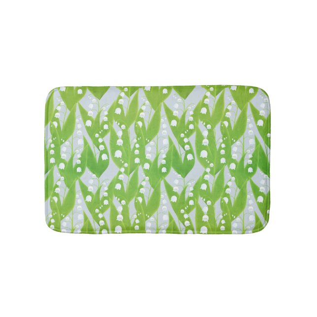 Lily of the Valley Floral Pattern Badematte (Vorderseite)