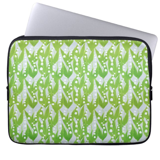 Lily of the Valley Floral Pattern Laptopschutzhülle (Vorderseite)