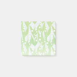 Lily of the Valley Floral Pattern Post-it Klebezettel