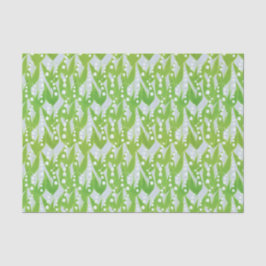 Lily of the Valley Floral Pattern Seidenpapier