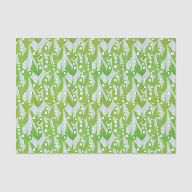 Lily of the Valley Floral Pattern Seidenpapier (Vorderseite)