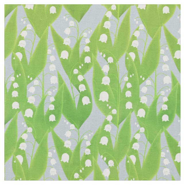 Lily of the Valley Floral Pattern Stoff (Nahaufnahme)