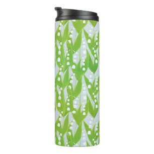 Lily of the Valley Floral Pattern Thermosbecher