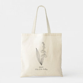 Lily of the Valley - Geburtsmonat Mai Blume Tragetasche