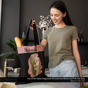Lily of the Valley Glück Personalisiert Schwarz