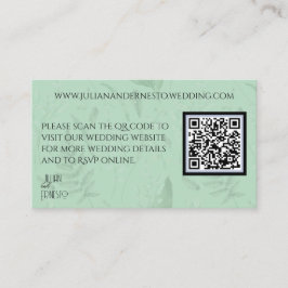 Lily of the Valley | Grüner QR-Code Begleitkarte