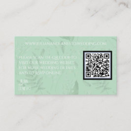 Lily of the Valley | Grüner QR-Code Begleitkarte