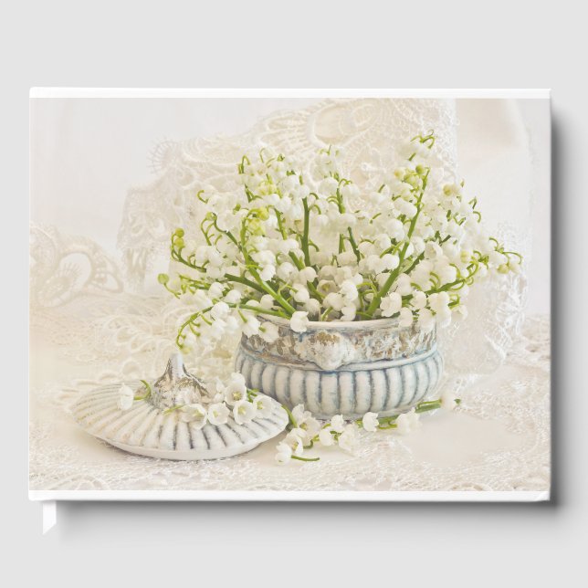 Lily of the Valley Guest Book Gästebuch (Vorderseite)