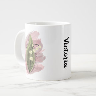 Lily of the Valley Happiness Personalisiert Jumbo-Tasse