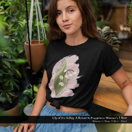 Lily of the Valley Happiness Watercolor Style T-Shirt