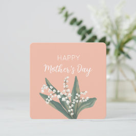 Lily of the Valley Happy Mother Day Feiertagskarte