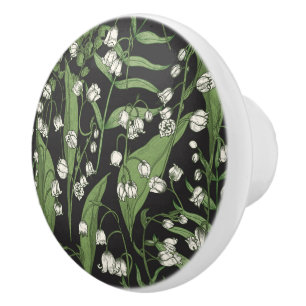 Lily of the Valley Keramik Knob Keramikknauf