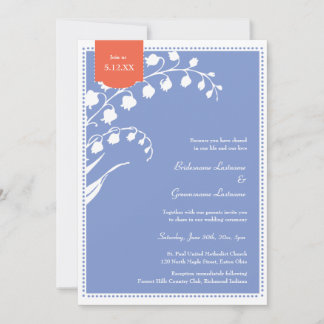 Lily of the Valley Lila Spring Party Einladung