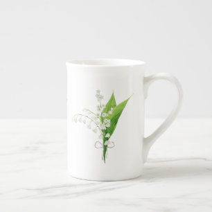 Lily of the Valley May Birth Blume Prozellantasse