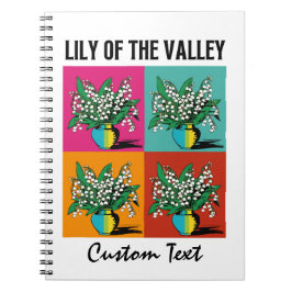 Lily of the Valley May Birth Month Blume Gardener Notizblock