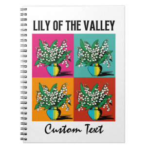 Lily of the Valley May Birth Month Blume Gardener Notizblock