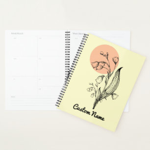 Lily of the Valley May Birth Month Blume Planer