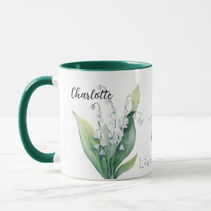 Lily of the Valley May Birth Month Blume Tasse